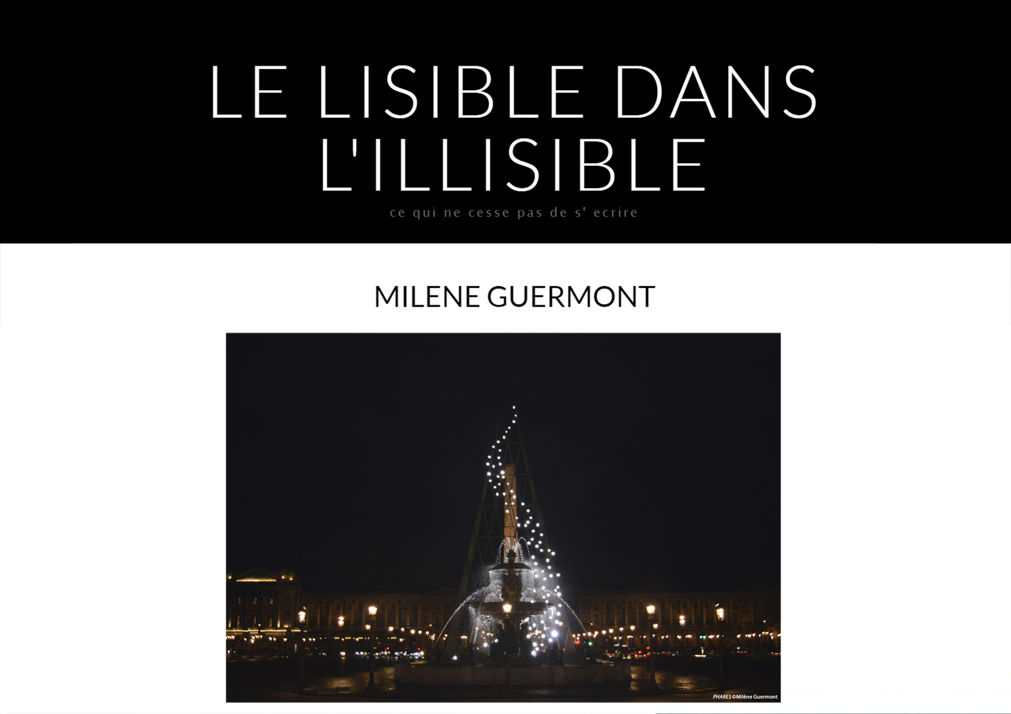 Entretien par F. Stark-Mornington : le lisible dans l'illisible