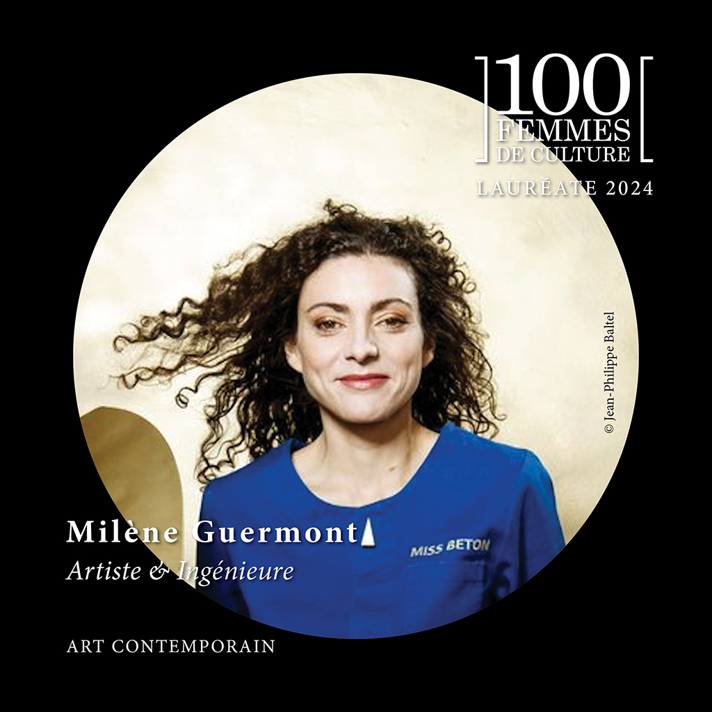 Milène Guermont nommée 100 Femmes de culture au palais de tokyo en présence de la ministre de la culture Rachida dati
