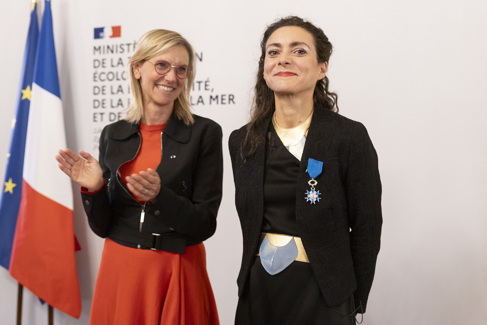 La Ministre Agnès-Pannier-Runacher et Milène Guermont, photo par Damien Carles / SIPA presse