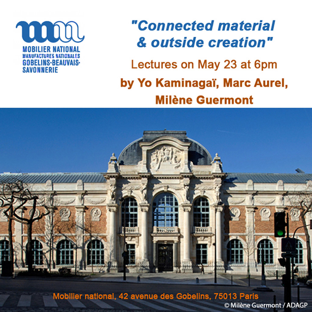 Conférences au Mobilier national avec Yo Kaminagai, Marc Aurel & Milène Guermont